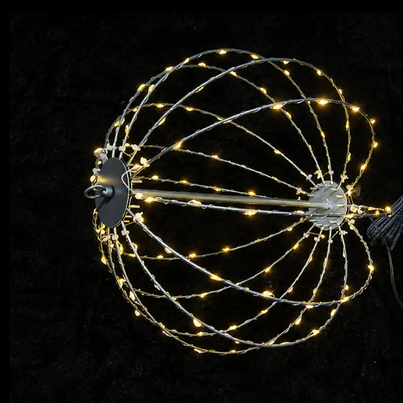Esfera resplandeciente, luz colgante navideña